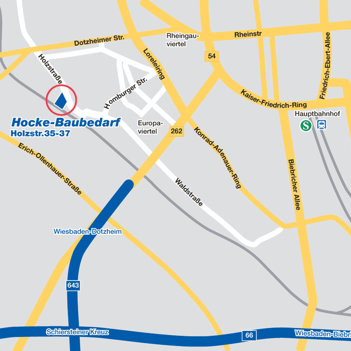 Lageplan Wiesbaden